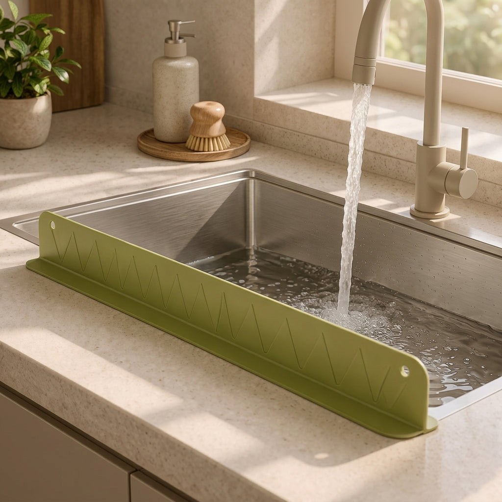 Silicone Sink Splash Guard – Waterproof Counter Protector for Mess-Free Kitchen
